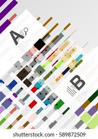Abstract lines vector geometrical modern background