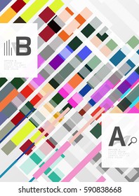 Abstract lines vector geometrical modern background