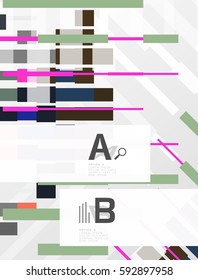 Abstract lines vector geometrical modern background