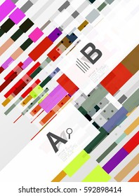 Abstract lines vector geometrical modern background