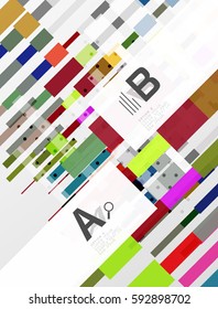 Abstract lines vector geometrical modern background