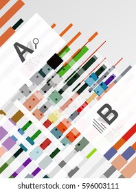 Abstract lines vector geometrical modern background