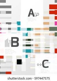 Abstract lines vector geometrical modern background