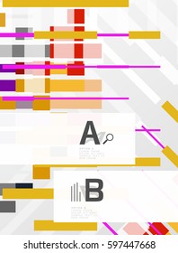 Abstract lines vector geometrical modern background