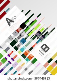 Abstract lines vector geometrical modern background