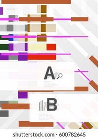 Abstract lines vector geometrical modern background