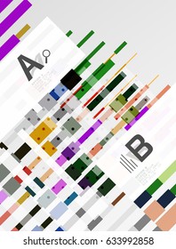 Abstract lines vector geometrical modern background