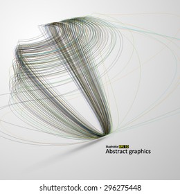 Abstract lines, vector illustration.