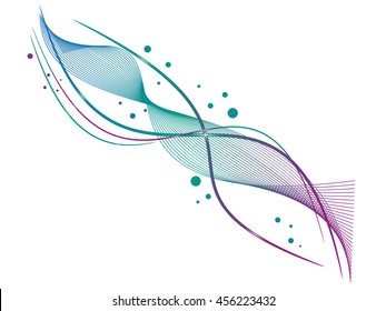 Abstract lines. Vector illustration