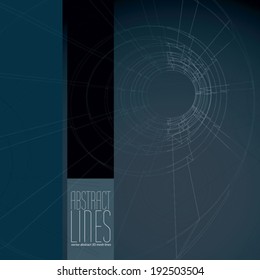 Abstract lines vector illustration, clear eps 8 vector.