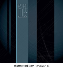 Abstract lines vector illustration, clear eps 8 vector.