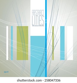Abstract lines vector illustration, clear eps 8 vector.