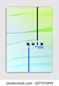 Abstract lines vector minimal modern brochure design, cover template, geometric halftone gradient. For Banners, Placards, Posters, Flyers. Beautiful and special, pattern texture.