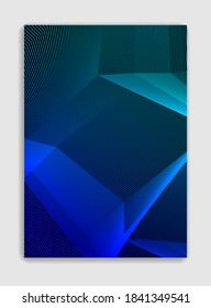Abstrakte Linien, Vektorgrafik minimale moderne Broschüren Design, Deckenvorlage, geometrischer Halbtonverlauf. Für Banner, Plakate, Poster, Flyer. Schöne und besondere Muster-Textur.