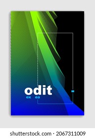 Abstract lines vector minimal modern brochure design, cover template, geometric halftone gradient. For Banners, Placards, Posters, Flyers. Beautiful and special, pattern texture.