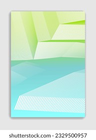 Abstract lines vector minimal modern brochure design, cover template, geometric halftone gradient. For Banners, Placards, Posters, Flyers. Beautiful and special, pattern texture.