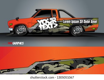abstract lines vector with modern camouflage design concept  for truck and vehicles graphics vinyl wrap 