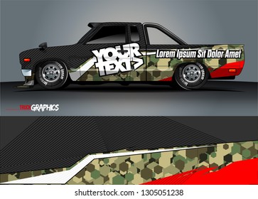 abstract lines vector with modern camouflage design concept  for truck and vehicles graphics vinyl wrap 