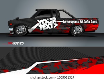 abstract lines vector with modern camouflage design concept  for truck and vehicles graphics vinyl wrap 