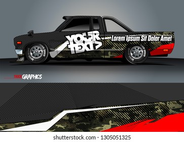 abstract lines vector with modern camouflage design concept  for truck and vehicles graphics vinyl wrap 