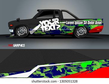 abstract lines vector with modern camouflage design concept  for truck and vehicles graphics vinyl wrap 