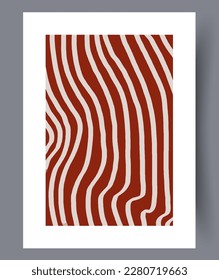 Líneas abstractas rayas verticales de la impresión de arte de pared. Marco decorativo contemporáneo con rayas. Paredes de arte para el diseño interior. Afiche de líneas abstractas mínimo imprimible.