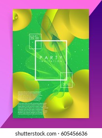 Abstract Lines. volume blended shapes.Background for Party Posters Covers Presentations Brochures. Vector Illustration.