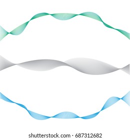 Abstract lines wave banner texture background.