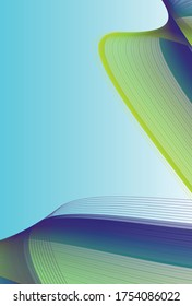 Abstrakte Linien Welle, kreativer Hintergrund.