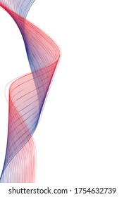 Abstract lines wave, creative background.