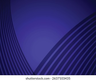 Abstract lines wave poster background vector. Minimalist color cover template with vibrant perspective line wave. Ideal design for banner, flyer, music, ads. social media, cover