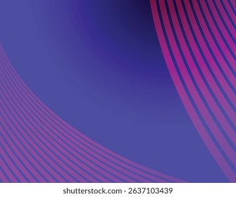 Abstract lines wave poster background vector. Minimalist color cover template with vibrant perspective line wave. Ideal design for banner, flyer, music, ads. social media, cover
