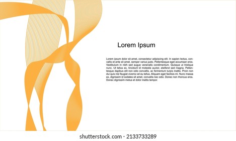 Abstract lines waving background. 3D modern wave curve abstract presentation background.