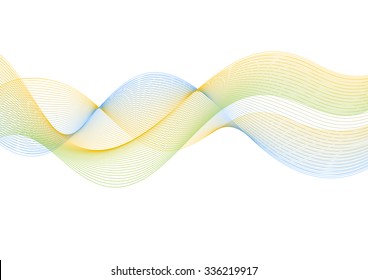 Abstract lines wavy bright background. Vector design