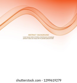 Abstract lines of wavy orange 