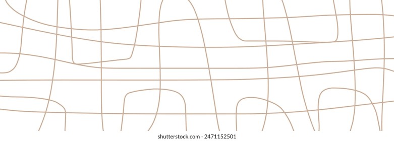 Abstract lines in white banner background.