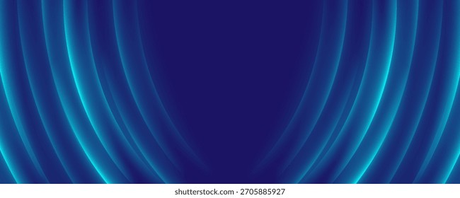 Líneas Abstractas. Líneas de neón de velocidad y viento rápido. efecto de movimiento a la velocidad de la luz. Efecto de resplandor azul. Línea brillante mágica. Neón. Antecedentes.	