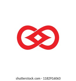 abstract linked fire symbol logo vector