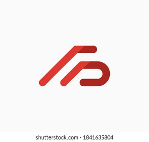 Abstract linked letters AS or SA logo design. Technology and digital, connection vector logotype in red color. 
