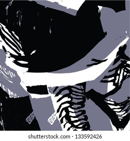 abstract linocut surface background