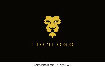 Abstract Lion Face Logo. Usable for Business and Branding Logos. Flat Vector Logo Design Template Element.