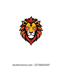 Abstract Lion Head Custom Logo