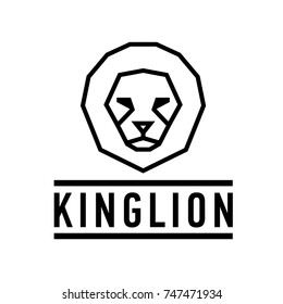 Abstract lion head logo