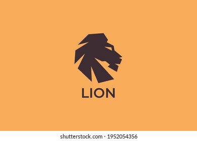 Abstract Lion Head Logo vector template