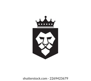 Logotipo del rey del león abstracto - Vector de la cabeza del león