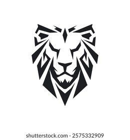 Abstract lion logo design in vector