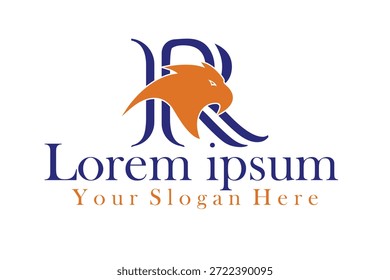 Logotipo del león Abstractas con melena que fluye y tipografía moderna para la marca del Profesional y la identidad Corporativa