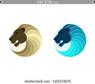 Abstract Lion Logo. Set Logos. Vector Illustration Icon