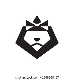 Abstract lion logo template vector icon design