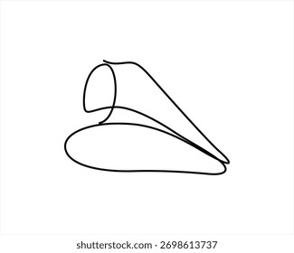 Abstrato Lábios Desenhando Uma Linha Lábios Vetor Ilustração Moderno Minimalista Lábios Logotipo